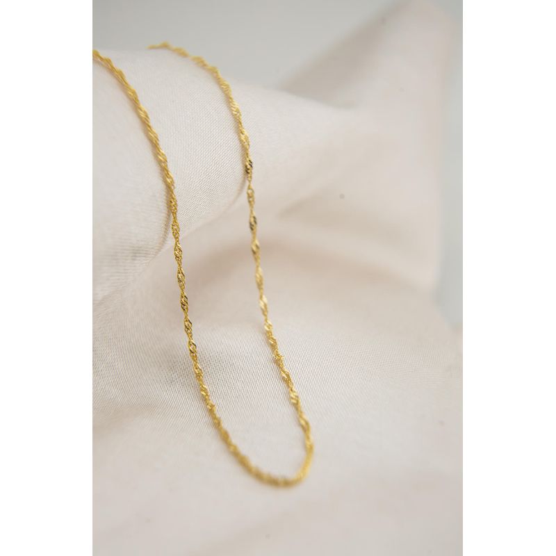 Fashion, accesorii si bijuterii - Femei - Bijuterii femei - Coliere femei - Colier, Heliophilia, femei, auriu, 60 cm, argint 925 - Infinity.ro