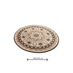 Casa si Gradina - Textile si covoare - Covoare - Covorase baie - Covoras de baie, L'essentiel Maison, multicolor, diametru 100 cm, 100% poliester, antiderapant, 359CHL1650 - Infinity.ro