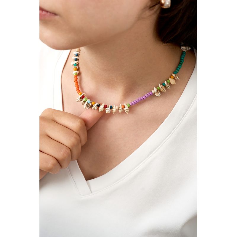 Fashion, accesorii si bijuterii - Femei - Bijuterii femei - Coliere femei - Colier, Heliophilia, metal, multicolor, marime universala, 757ELS1313 - Infinity.ro