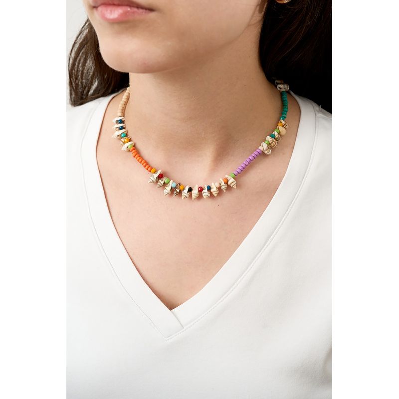 Fashion, accesorii si bijuterii - Femei - Bijuterii femei - Coliere femei - Colier, Heliophilia, metal, multicolor, marime universala, 757ELS1313 - Infinity.ro