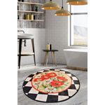 Casa si Gradina - Textile si covoare - Covoare - Covorase baie - Covoras de baie, L'essentiel Maison, multicolor, diametru 140 cm, 100% poliester, antiderapant, 359CHL4238 - Infinity.ro
