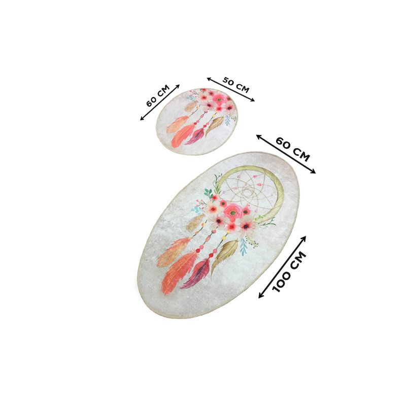 Casa si Gradina - Textile si covoare - Covoare - Covorase baie - Set covorase de baie, L'essentiel Maison, multicolor, 50x60 cm si 60x100 cm, 100% poliester, antiderapant, 359CHL1545 - Infinity.ro