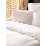 Casa si Gradina - Textile si covoare - Lenjerii de pat - Seturi de lenjerie - Set lenjerie de pat dublu, L'essentiel Maison, alb, cearsaf 280x280 cm, 60% lyocell 40% bumbac - Infinity.ro