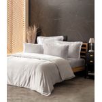 Casa si Gradina - Textile si covoare - Lenjerii de pat - Seturi de lenjerie - Set lenjerie de pat dublu, L'essentiel Maison, alb, cearsaf 280x280 cm, 60% lyocell 40% bumbac - Infinity.ro