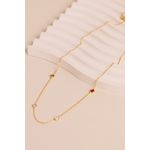 Fashion, accesorii si bijuterii - Femei - Bijuterii femei - Coliere femei - Colier, Heliophilia, argint 925, auriu, zirconiu, marime universala, 757ELS2215 - Infinity.ro