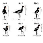 Casa si Gradina - Gradina si terasa - Decoratiuni exterior - Ornamente gradina - Set ornamente gradina rate, Aberto Design, metal, negru, 6 piese - Infinity.ro