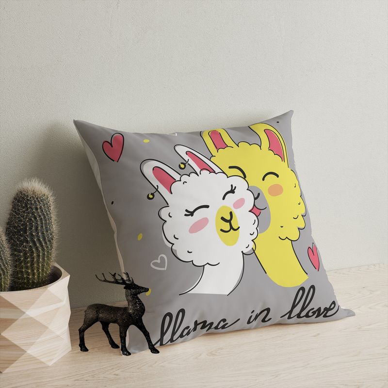 Casa si Gradina - Textile si covoare - Perne si pilote - Perne decorative - Perna decorativa, Aberto Design, multicolor, 43x43 cm, bumbac si poliester, umplutura siliconica, 416GRV3223 - Infinity.ro