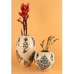 Casa si Gradina - Decoratiuni - Obiecte decorative - Vaze si boluri decorative - Set vaze decorative, Aberto Design, ceramica, multicolor, 16-18x14-25 cm - Infinity.ro