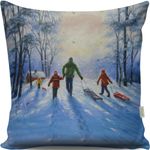 Casa si Gradina - Textile si covoare - Perne si pilote - Perne decorative - Perna decorativa, Aberto Design, multicolor, 43x43 cm, bumbac si poliester, umplutura siliconica, 420GRC3134 - Infinity.ro