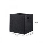 Casa si Gradina - Mobilier - Organizare si depozitare - Cutii depozitare - Cutie depozitare, Aberto Design, pasla, negru, 24x24x24 cm - Infinity.ro