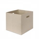 Casa si Gradina - Mobilier - Organizare si depozitare - Recipiente depozitare - Cos depozitare, Aberto Design, pasla, crem, 24x24x24 cm - Infinity.ro