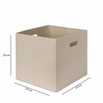 Casa si Gradina - Mobilier - Organizare si depozitare - Recipiente depozitare - Cos depozitare, Aberto Design, pasla, crem, 24x24x24 cm - Infinity.ro