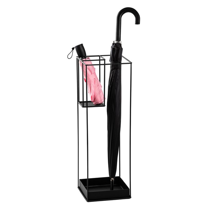 Casa si Gradina - Decoratiuni - Obiecte decorative - Suporturi umbrele - Suport pentru umbrele, Aberto Design, metal, negru, 20x20x61 cm - Infinity.ro