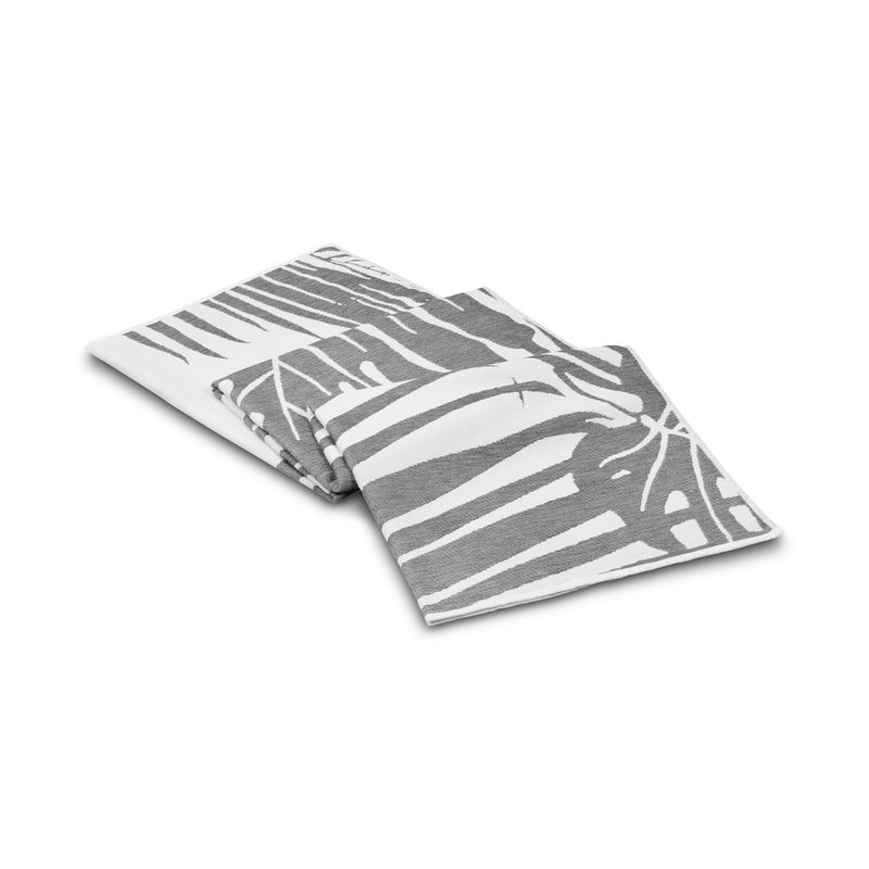 Casa si Gradina - Textile si covoare - Textile baie - Prosoape - Prosop de plaja fouta, L'essentiel Maison, antracit si alb, 100x180 cm, 100% bumbac - Infinity.ro