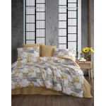 Casa si Gradina - Textile si covoare - Lenjerii de pat - Seturi de lenjerie - Set lenjerie pat single, L'essentiel Maison, galben alb gri, 160x220 cm, 50% bumbac 50% poliester - Infinity.ro