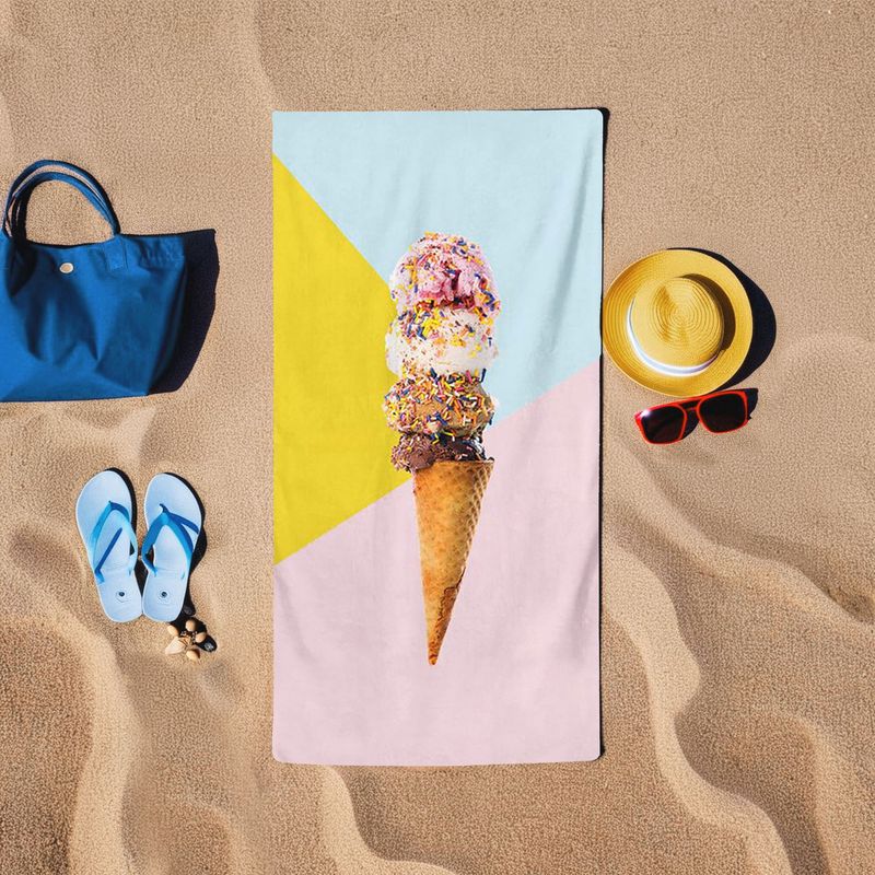 Casa si Gradina - Textile si covoare - Textile baie - Prosoape - Prosop de plaja, L'essentiel Maison, multicolor, 75x150 cm, 60% bumbac 40% poliester, lavabil la masina, 349MNT1125 - Infinity.ro