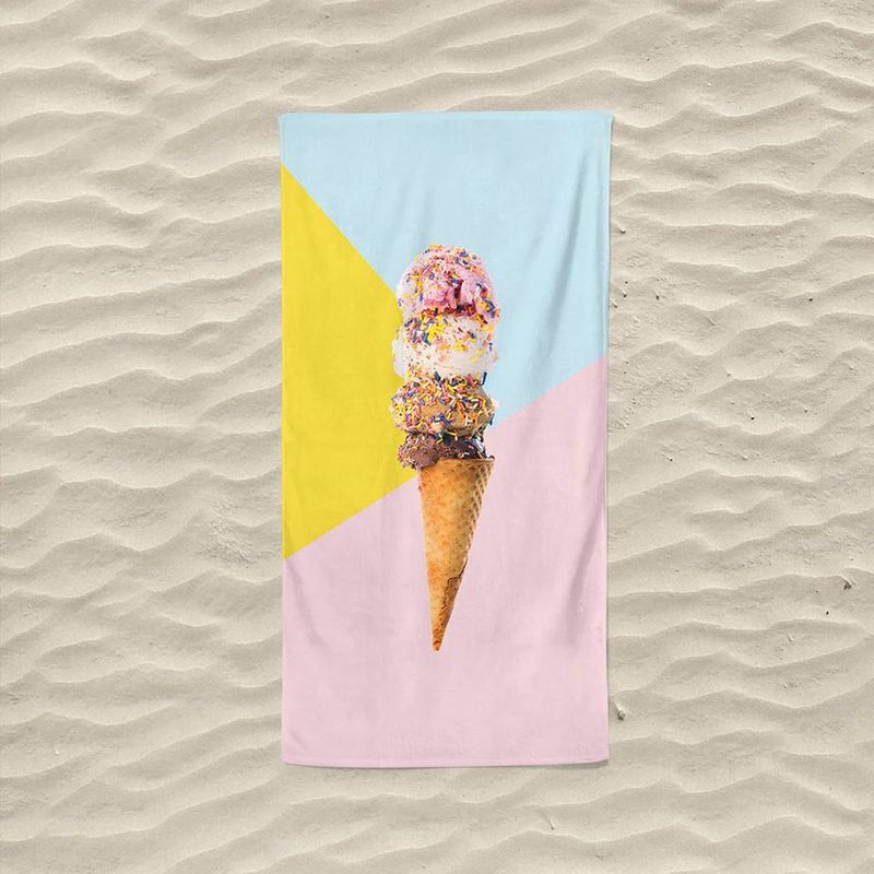 Casa si Gradina - Textile si covoare - Textile baie - Prosoape - Prosop de plaja, L'essentiel Maison, multicolor, 75x150 cm, 60% bumbac 40% poliester, lavabil la masina, 349MNT1125 - Infinity.ro