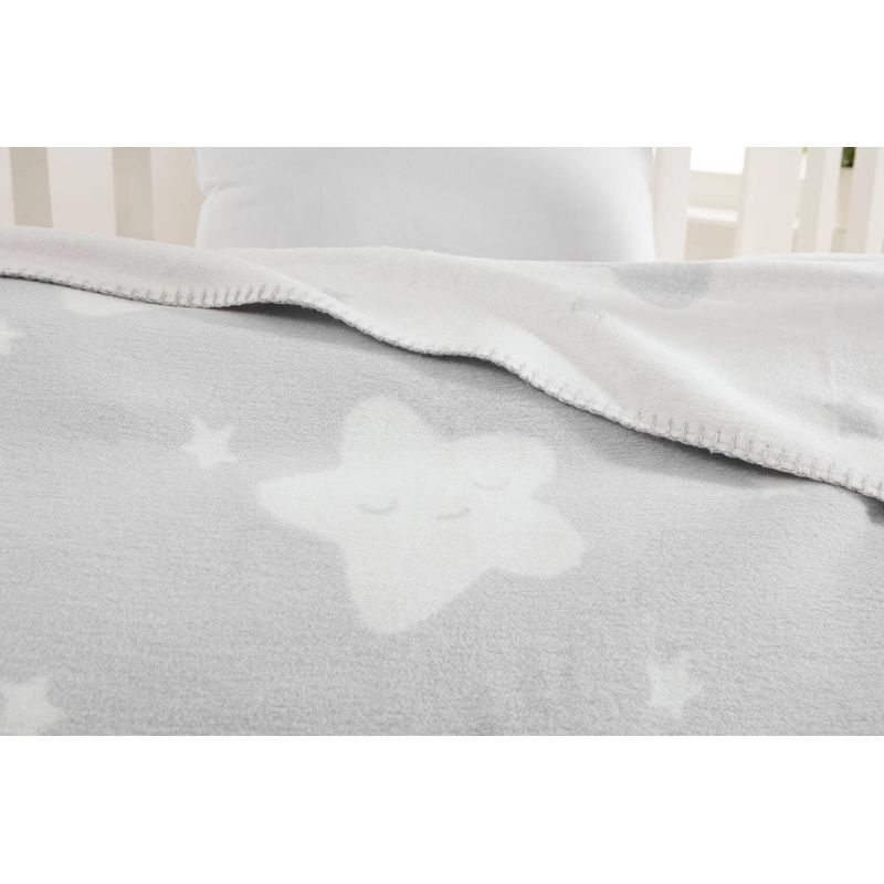 Casa si Gradina - Textile si covoare - Pături și cuverturi - Paturici copii - Paturica pentru bebelusi, L'essentiel Maison, gri deschis, 100x120 cm, bumbac-acrilic-poliester - Infinity.ro
