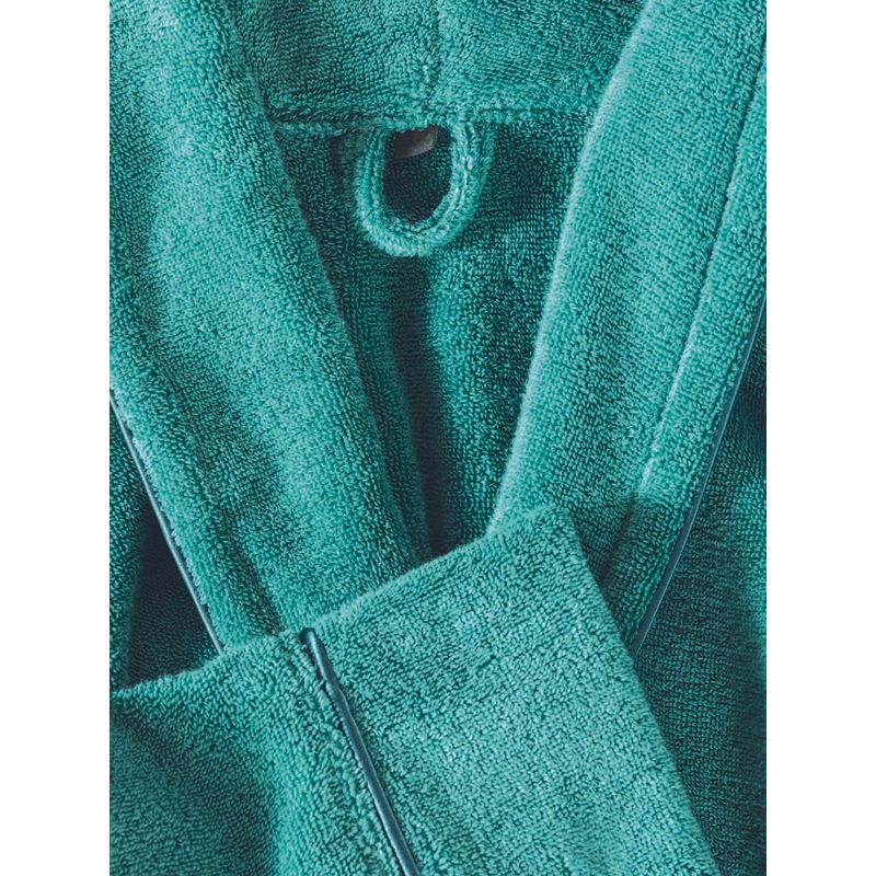 Casa si Gradina - Textile si covoare - Textile baie - Halate de baie - Set halat de baie, L'essentiel Maison, verde, marime m-l, 100% bumbac - Infinity.ro