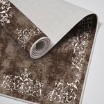 Casa si Gradina - Textile si covoare - Covoare - Covorase baie - Set covorase baie, L'essentiel Maison, maro, 50x60 cm si 60x100 cm, 100% poliester, antiderapant - Infinity.ro