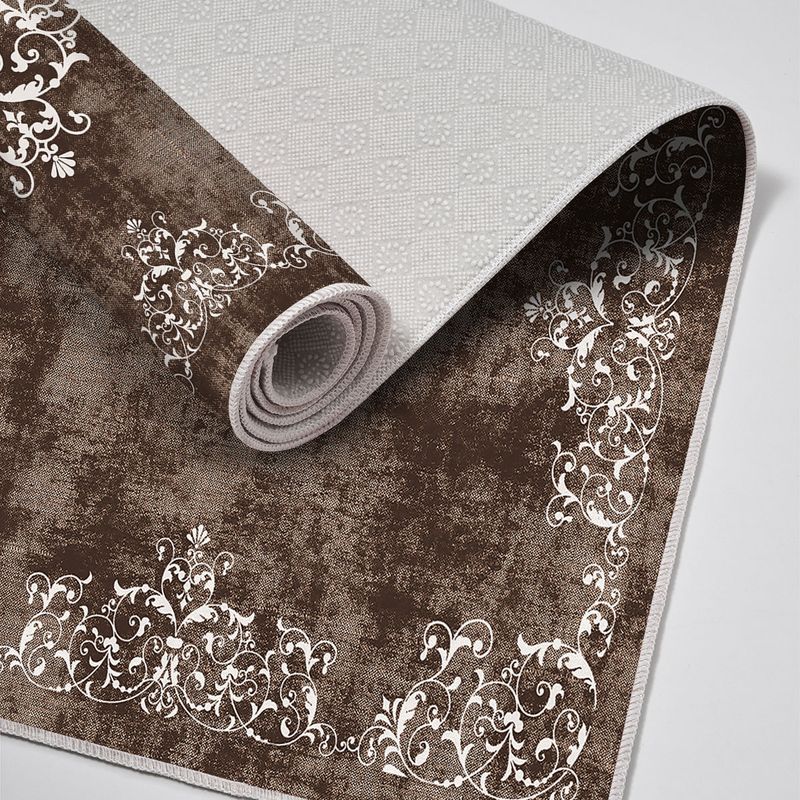 Casa si Gradina - Textile si covoare - Covoare - Covorase baie - Set covorase baie, L'essentiel Maison, maro, 50x60 cm si 60x100 cm, 100% poliester, antiderapant - Infinity.ro
