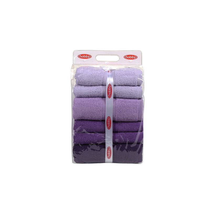 Casa si Gradina - Textile si covoare - Textile baie - Prosoape - Set prosoape de baie, L'essentiel Maison, lila deschis mov violet, 70x140 cm, 100% bumbac, 4 bucati - Infinity.ro