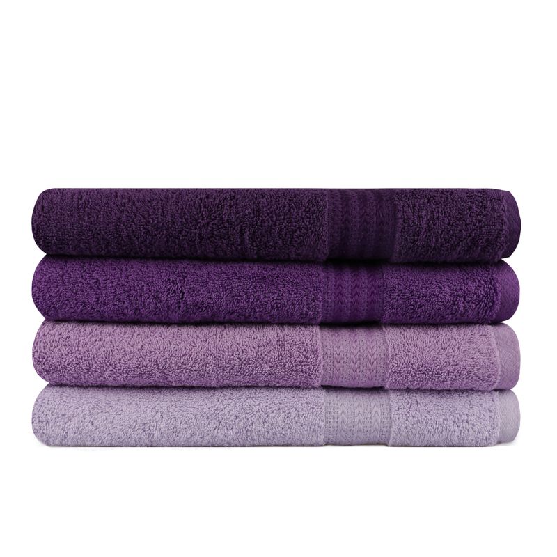 Casa si Gradina - Textile si covoare - Textile baie - Prosoape - Set prosoape de baie, L'essentiel Maison, lila deschis mov violet, 70x140 cm, 100% bumbac, 4 bucati - Infinity.ro