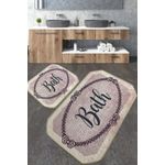 Casa si Gradina - Textile si covoare - Covoare - Covorase baie - Set covorase de baie, L'essentiel Maison, multicolor, 60x100 cm si 50x60 cm, 100% poliester, antiderapant, 359CHL5265 - Infinity.ro