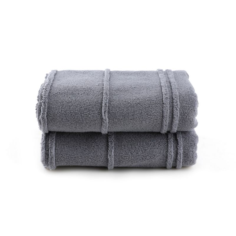 Casa si Gradina - Textile si covoare - Textile baie - Prosoape - Set prosoape de maini, L'essentiel Maison, fume, 50x90 cm, 100% microbumbac, 2 bucati - Infinity.ro