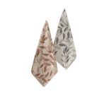 Casa si Gradina - Textile si covoare - Textile baie - Prosoape - Set prosoape de mana, L'essentiel Maison, maro gri albastru, 50x90 cm, 67% bumbac 33% poliester, 4 bucati - Infinity.ro