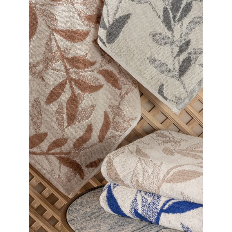 Casa si Gradina - Textile si covoare - Textile baie - Prosoape - Set prosoape de mana, L'essentiel Maison, maro gri albastru, 50x90 cm, 67% bumbac 33% poliester, 4 bucati - Infinity.ro