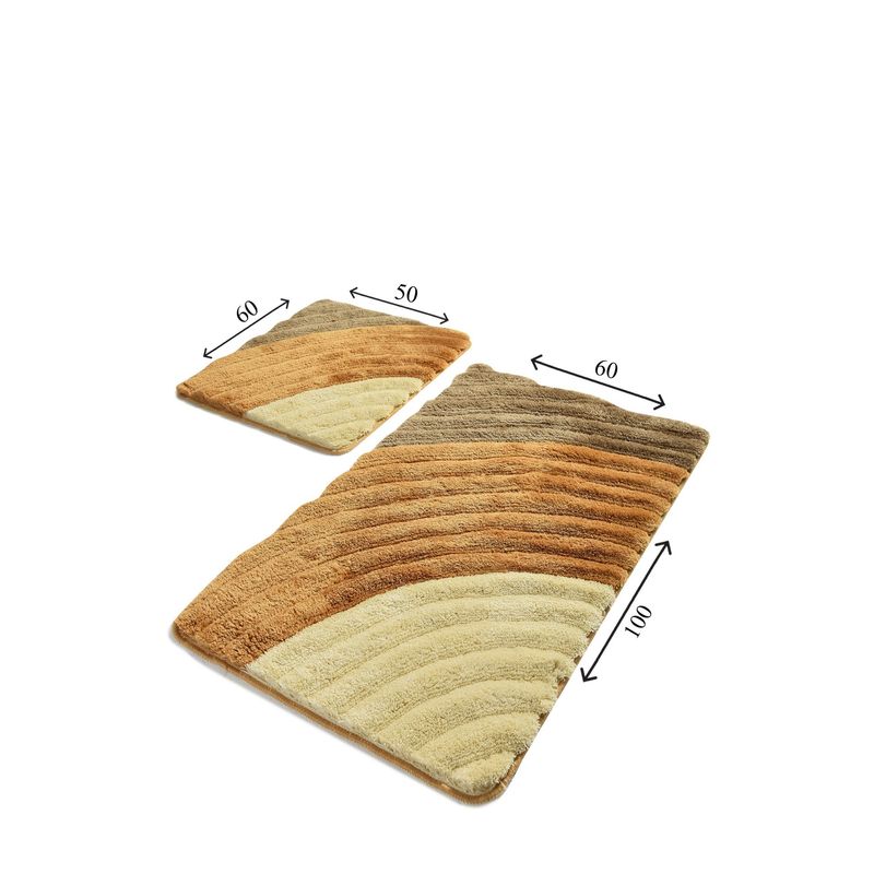 Casa si Gradina - Textile si covoare - Covoare - Covorase baie - Set covorase de baie, L'essentiel Maison, multicolor, 50x60 cm si 60x100 cm, 100% acrilic, antiderapant, 359CHL2209 - Infinity.ro