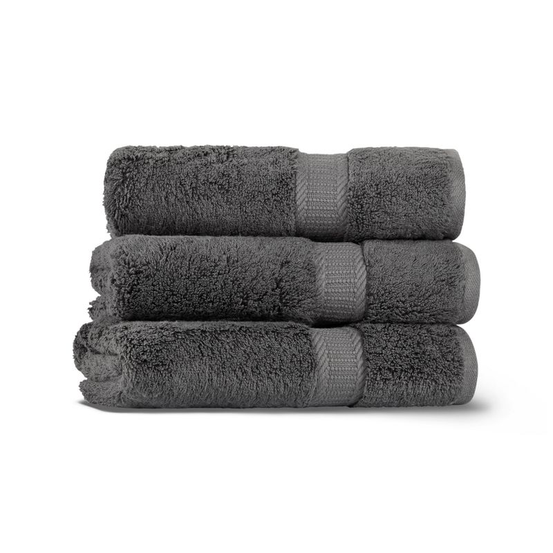 Casa si Gradina - Textile si covoare - Textile baie - Prosoape - Prosop de maini, L'essentiel Maison, antracit, 40x71 cm, 65% bumbac, 35% lyocell - Infinity.ro