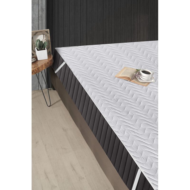 Casa si Gradina - Textile si covoare - Lenjerii de pat - Protectie saltea - Protectie saltea, L'essentiel Maison, alb, 150x200 cm, 100% bumbac, lavabila - Infinity.ro