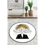Casa si Gradina - Textile si covoare - Covoare - Covorase baie - Covoras de baie, L'essentiel Maison, multicolor, diametru 100 cm, 100% poliester, antiderapant, 359CHL4645 - Infinity.ro