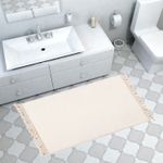 Casa si Gradina - Textile si covoare - Covoare - Covorase baie - Covoras de baie, L'essentiel Maison, alb, 50x75 cm, 100% acrilic, antiderapant, 299ANR1838 - Infinity.ro