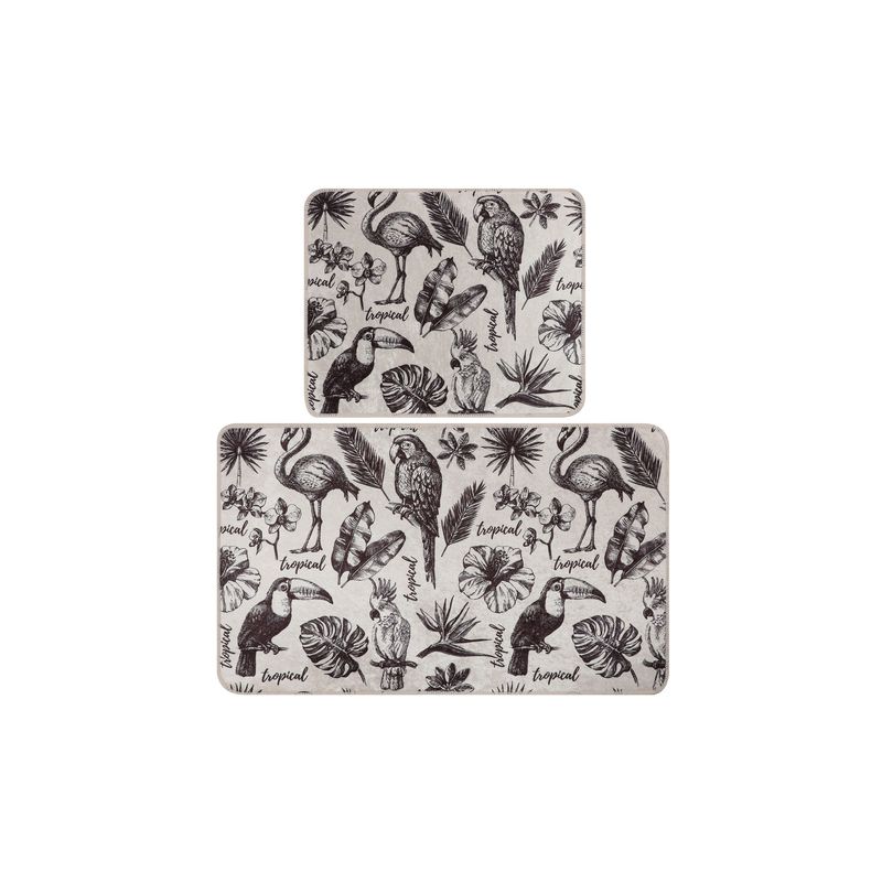 Casa si Gradina - Textile si covoare - Covoare - Covorase baie - Set covorase baie, L'essentiel Maison, multicolor, 60x100 cm si 50x60 cm, 100% poliester, antiderapant, 359CHL4477 - Infinity.ro