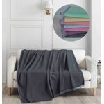Casa si Gradina - Textile si covoare - Huse pentru mobilier - Husa pentru canapea, L'essentiel Maison, negru, 175x230 cm, 100% bumbac - Infinity.ro