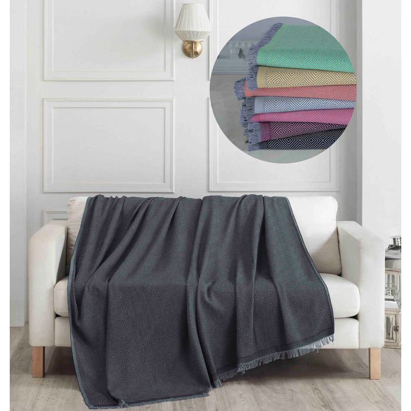 Casa si Gradina - Textile si covoare - Huse pentru mobilier - Husa pentru canapea, L'essentiel Maison, negru, 175x230 cm, 100% bumbac - Infinity.ro