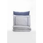 Casa si Gradina - Textile si covoare - Lenjerii de pat - Seturi de lenjerie - Set lenjerie de pat, L'essentiel Maison, albastru inchis/gri deschis, 200x220 cm, bumbac ranforce - Infinity.ro