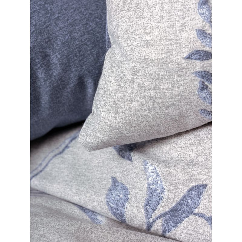 Casa si Gradina - Textile si covoare - Lenjerii de pat - Seturi de lenjerie - Set lenjerie de pat, L'essentiel Maison, albastru inchis/gri deschis, 200x220 cm, bumbac ranforce - Infinity.ro