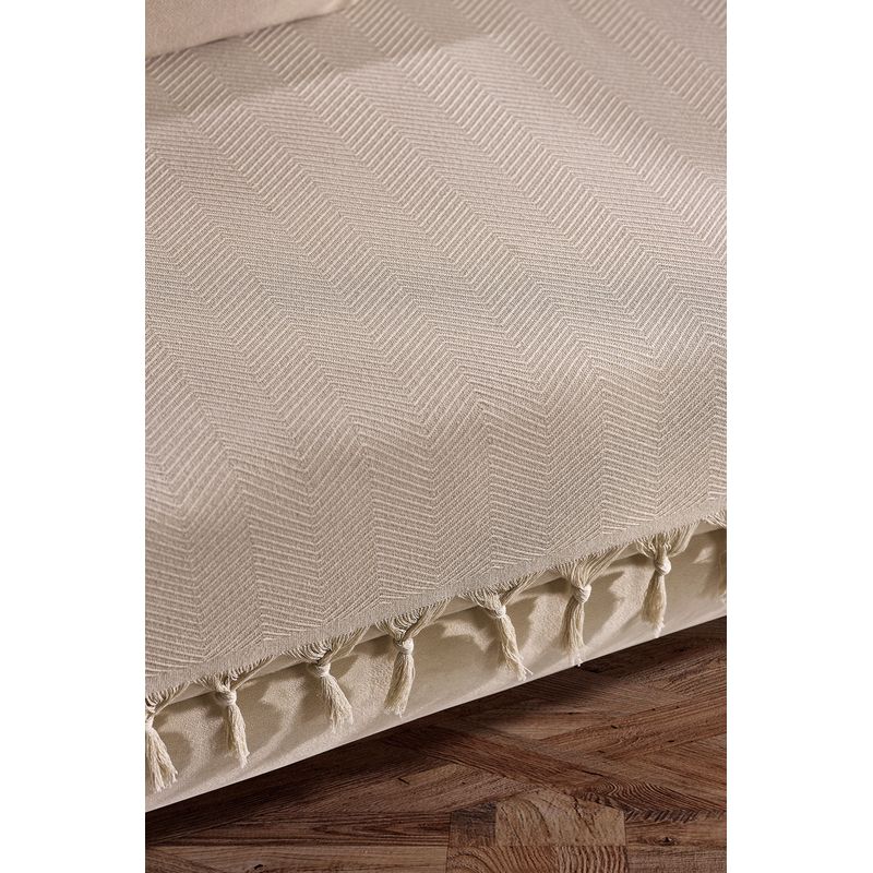 Casa si Gradina - Textile si covoare - Huse pentru mobilier - Husa pentru canapea, L'essentiel Maison, bej, 115x200 cm, 70% bumbac, 30% poliester - Infinity.ro