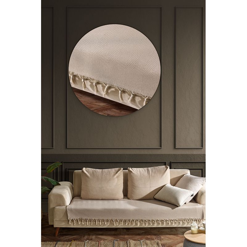 Casa si Gradina - Textile si covoare - Huse pentru mobilier - Husa pentru canapea, L'essentiel Maison, bej, 115x200 cm, 70% bumbac, 30% poliester - Infinity.ro