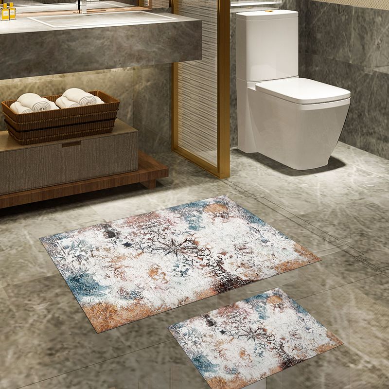 Casa si Gradina - Textile si covoare - Covoare - Covorase baie - Set covorase de baie, L'essentiel Maison, multicolor, 50x60 cm si 60x100 cm, 100% poliester, antiderapant, antibacterian, 299ANR1687 - Infinity.ro