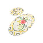 Casa si Gradina - Textile si covoare - Covoare - Covorase baie - Set covorase de baie, L'essentiel Maison, multicolor, 50x60 cm si 60x100 cm, 100% poliester, antiderapant, 359CHL1535 - Infinity.ro