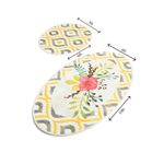 Casa si Gradina - Textile si covoare - Covoare - Covorase baie - Set covorase de baie, L'essentiel Maison, multicolor, 50x60 cm si 60x100 cm, 100% poliester, antiderapant, 359CHL1535 - Infinity.ro