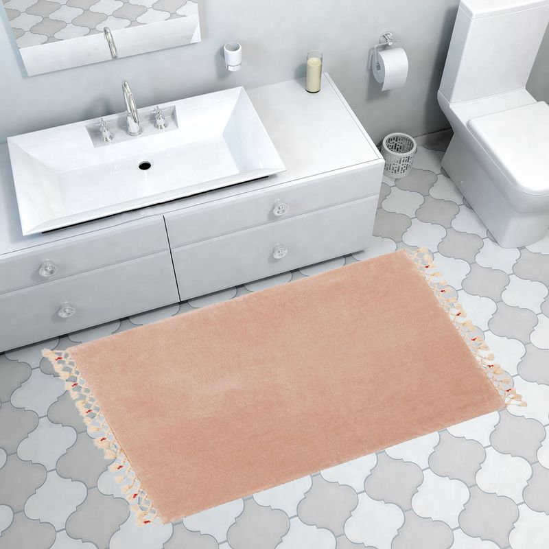 Casa si Gradina - Textile si covoare - Covoare - Covorase baie - Covoras de baie, L'essentiel Maison, cappuccino, 50x75 cm, 100% acrilic, antiderapant, 299ANR1858 - Infinity.ro