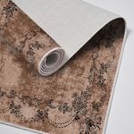 Casa si Gradina - Textile si covoare - Covoare - Covorase baie - Set covorase de baie, L'essentiel Maison, maro, 50x60 cm si 60x100 cm, 100% poliester, antiderapant, 299ANR1690 - Infinity.ro