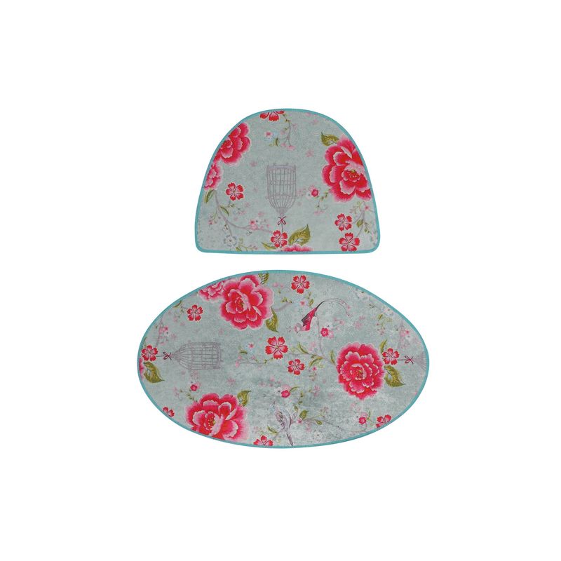 Casa si Gradina - Textile si covoare - Covoare - Covorase baie - Set covorase de baie, L'essentiel Maison, multicolor, 50x60 cm + 60x100 cm, 100% poliester, antiderapant, 359CHL2109 - Infinity.ro