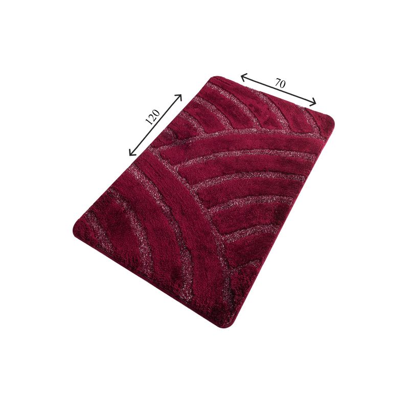 Casa si Gradina - Textile si covoare - Covoare - Covorase baie - Covoras de baie, L'essentiel Maison, visiniu, 70x120 cm, 100% acrilic, antiderapant - Infinity.ro